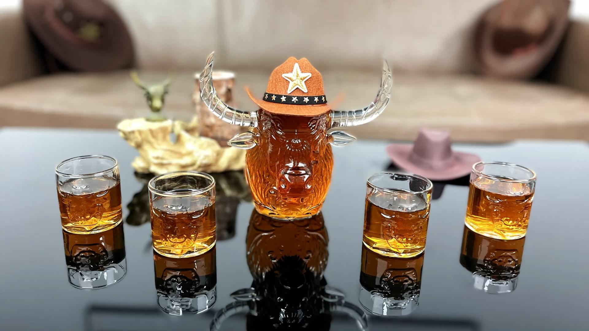 Amazon.com | Cowboy Whiskey Decanter Gifts Set - Fathers Day Gift
